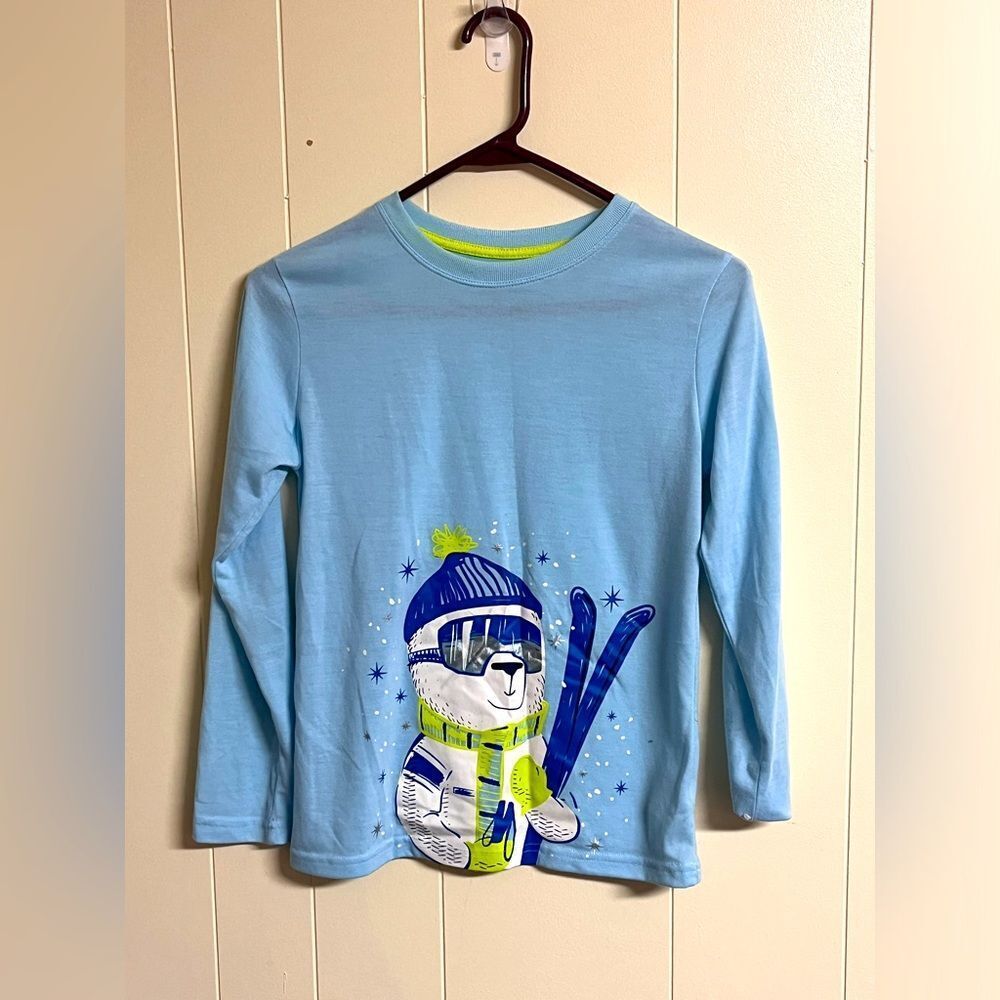 Boys Long Sleeve Pajama Shirt M (8/10)
